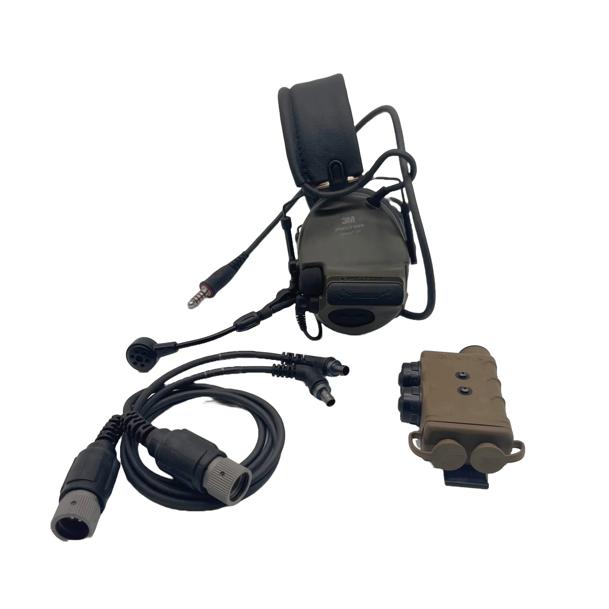 PELTOR COMMUNICATIONS PTT 米軍 Tactical Radio Adapter/PTT for Headset: NATO/Military Wiring